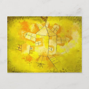 Cartão Postal Paul Klee: Casa de Revolta
