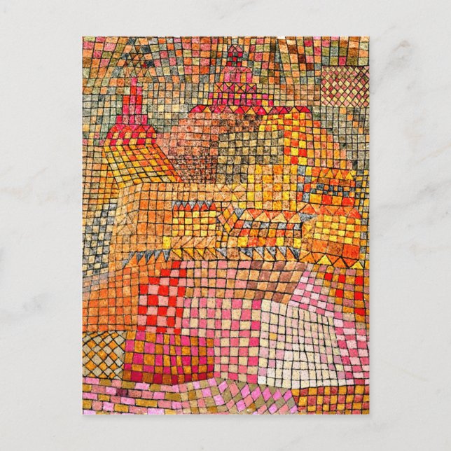 Cartão Postal Paul Klee - Castelo da Cidade Kr. (Frente)
