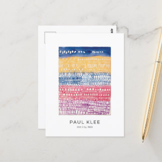 Cartão Postal Paul Klee, Cidade Velha, Arte Moderna Colorida Abs