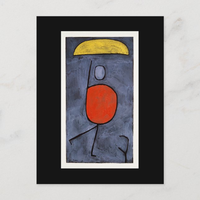 Cartão Postal Paul Klee - Com Guarda-Chuva (Frente)