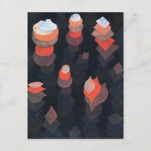 Cartão Postal Paul Klee- Crescimento das plantas noturnas