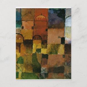 Cartão Postal Paul Klee: Domínios Vermelhos e Brancos