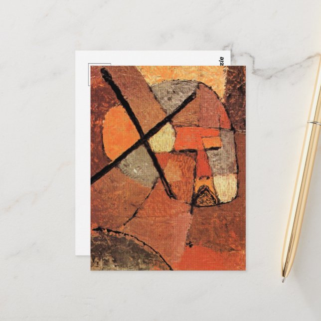 Cartão Postal Paul Klee - Esmagado da Lista (Frente/Verso In Situ)