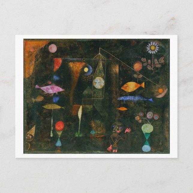 Cartão Postal Paul Klee, "Fish Magic", 1925 (Frente)