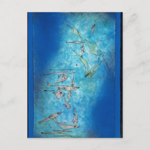 Cartão Postal Paul Klee - Imagem de Peixe