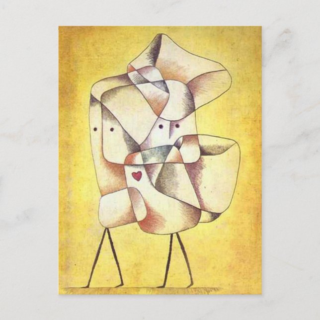 Cartão Postal Paul Klee - Irmãos (Frente)