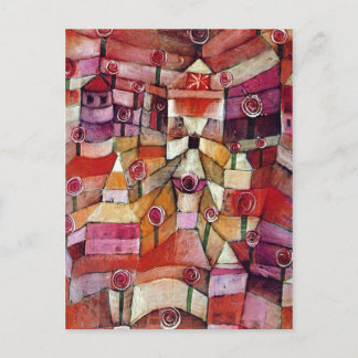 Cartão Postal Paul Klee - Jardim Rosa