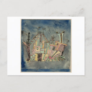 Cartão Postal Paul Klee, "Jardim sobre Resíduos", 1923