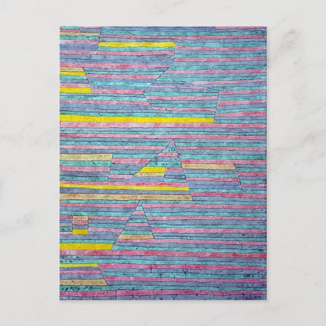 Cartão Postal Paul Klee Monuments em G. (Frente)