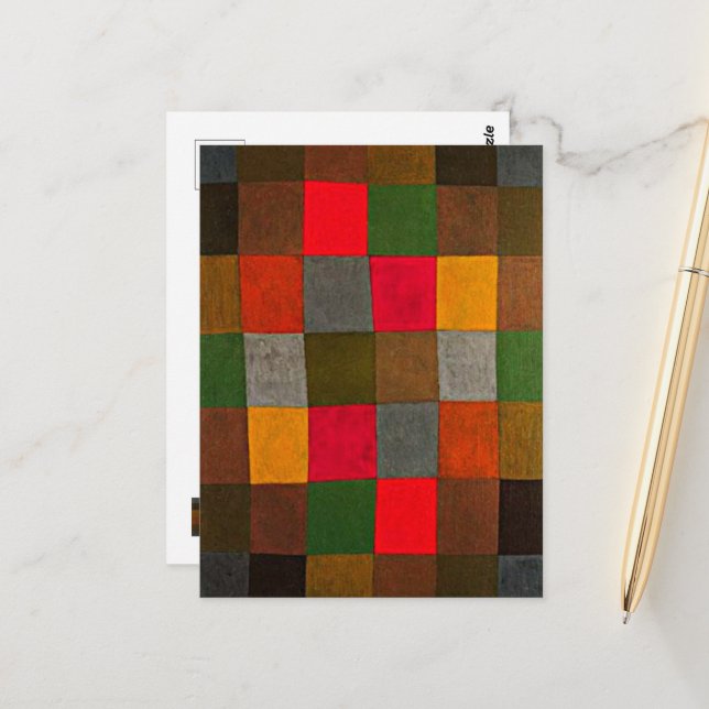 Cartão Postal Paul Klee, New Harmony, (Frente/Verso In Situ)