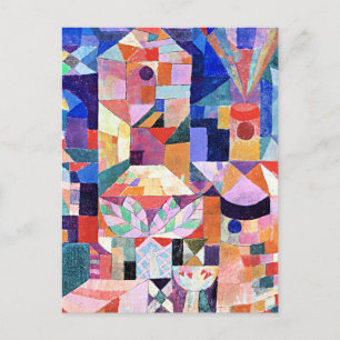 Cartão Postal Paul Klee pintura, Burggarten