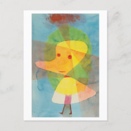 Cartão Postal Paul Klee pintura: "Pequeno Fantasma do Jardim" 19