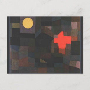 Cartão Postal Paul Klee trabalho de arte, Lua Cheia