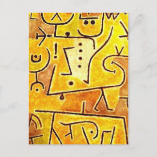 Cartão Postal Paul Klee - Waistcoat vermelho