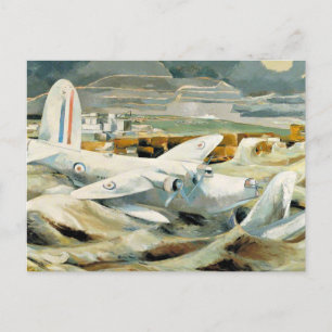 Cartão Postal Paul Nash - Defesa de Albion, famosa pintura,