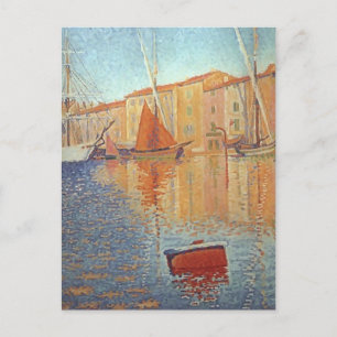 Cartão Postal Paul Signac - A Boia Vermelha, Santo Tropez