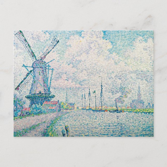 Cartão Postal Paul Signac - Canal de Overschie (Frente)