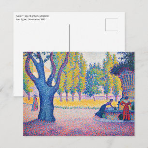 Cartão Postal Paul Signac - Fountain des Lices, Santo-Tropez