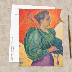 Cartão Postal Paul Signac - Mulher com Guarda-Sol