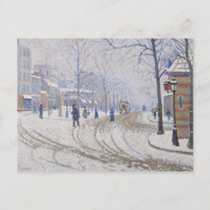 Cartão Postal Paul Signac - Neve, Boulevard de Clichy, Paris