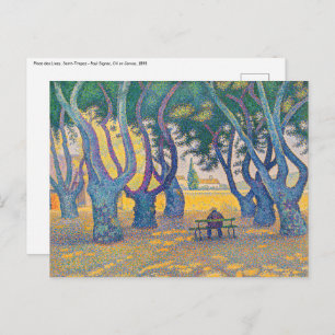 Cartão Postal Paul Signac - Place des Lices, Santo-Tropez