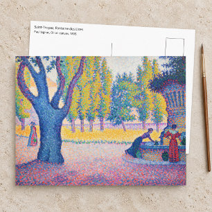 Cartão Postal Paul Signac - Saint-Tropez, Fontaine des Lices