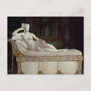 Cartão Postal Pauline Bonaparte como Vênus Triunfante, c.1805-08