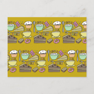 Cartão Postal Pausa para Café Ochre