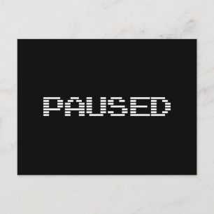 CARTÃO POSTAL PAUSADO