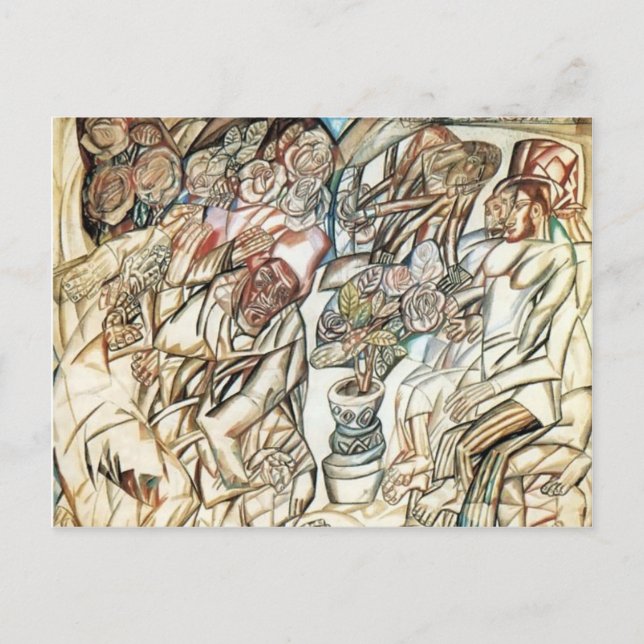 Cartão Postal Pavel Filonov - O Jardineiro (Frente)