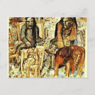 Cartão Postal Pavel Filonov - Os Carregadores