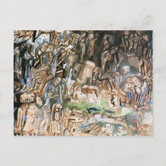 Cartão Postal Pavel Filonov - Sem Título (Os Cavaleiros) (Frente)