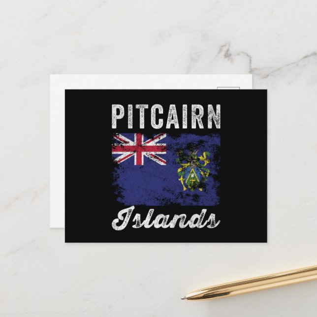 Cartão Postal Pavilhão das Ilhas Pitcairn (Frente/Verso In Situ)