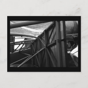 Cartão Postal pavilhão de pritzker: inverno (b&w)