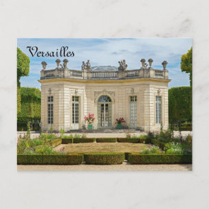 Cartão Postal Pavilhão francês e Jardim francês em Versalhes