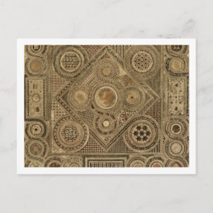 Cartão Postal Pavimento do Mosaico Antes do Altar, prato A de "N