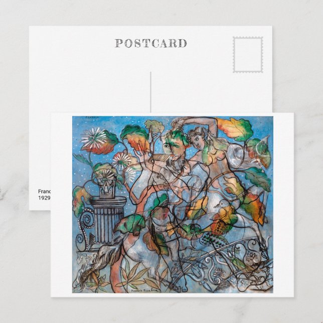 Cartão Postal Pavonia | Francis Picabia | (Frente/Verso)