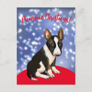 Cartão Postal Pawsome natal com um cachorrinho!