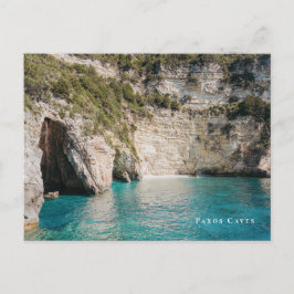 Cartão Postal Paxos Caves Greece Coastal