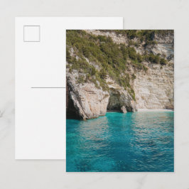 Cartão Postal Paxos Caves Greece Coastal Postcard (no text)