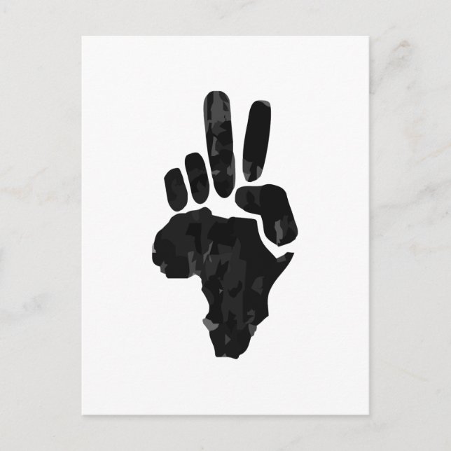 Cartão Postal Paz Africana (Frente)