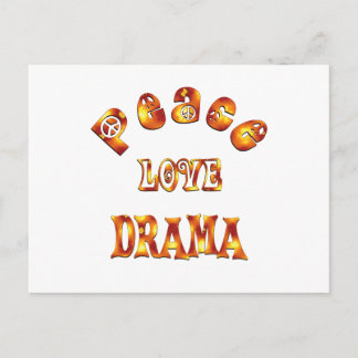 CARTÃO POSTAL PAZ AMOR DRAMA