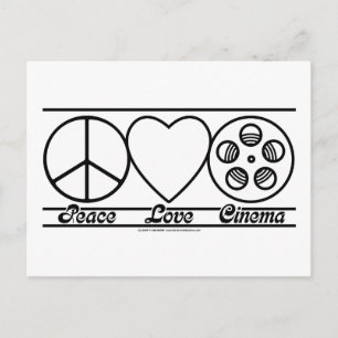 Cartão Postal Paz, Amor e Cinema