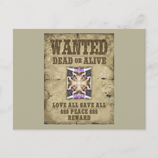 Cartão Postal Paz, Amor e Inspiração Desejados: Espalhar Harmoni (Frente)