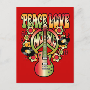 Cartão Postal Paz, Amor e Música