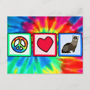 Cartão Postal Paz, Amor, Furões