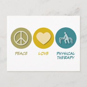 Cartão Postal Paz Amor Terapia Física