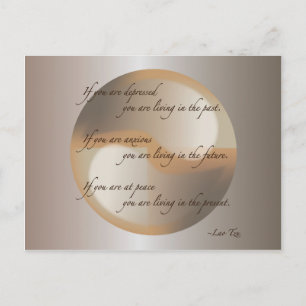 Cartão Postal Paz de Lao Tzu