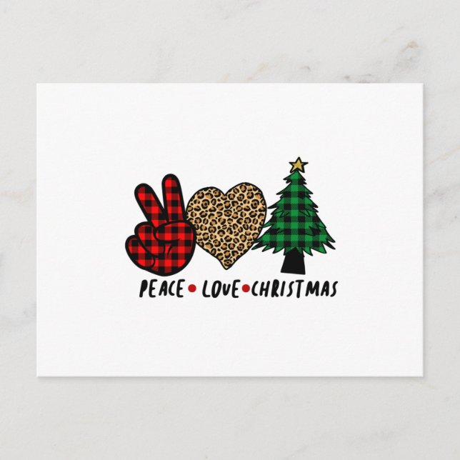 Cartão Postal Paz e Amor Natal (Frente)