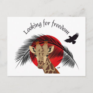 Cartão Postal Paz e Liberdade para todos